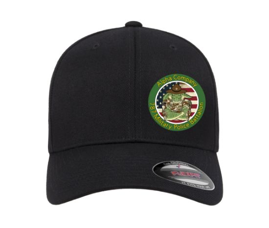 787 Gator Store - alpha company gator side logo black flexfit hat